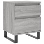 Mesita de noche madera de ingeniería gris Sonoma 40x35x50 cm de vidaXL, Mesitas de noche - Ref: Foro24-830696, Precio: 56,39 ...