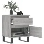 Mesita de noche madera de ingeniería gris Sonoma 40x35x50 cm de vidaXL, Mesitas de noche - Ref: Foro24-830696, Precio: 55,41 ...