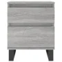 Bedside table made of gray Sonoma engineered wood, 40x35x50 cm. by vidaXL, Nightstands - Ref: Foro24-830696, Price: 55,41 €, ...