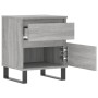 Mesita de noche madera de ingeniería gris Sonoma 40x35x50 cm de vidaXL, Mesitas de noche - Ref: Foro24-830696, Precio: 56,39 ...