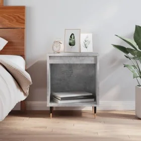 Concrete gray engineered wood bedside table 40x35x50 cm by vidaXL, Nightstands - Ref: Foro24-830708, Price: 35,88 €, Discount: %