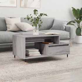 Mesa de centro madera contrachapada gris Sonoma 90x49x45 cm de vidaXL, Mesas de centro - Ref: Foro24-831018, Precio: 66,83 €,...