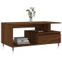 Mesa de centro madera contrachapada roble marrón 90x49x45 cm de vidaXL, Mesas de centro - Ref: Foro24-831019, Precio: 66,76 €...
