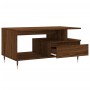 Mesa de centro madera contrachapada roble marrón 90x49x45 cm de vidaXL, Mesas de centro - Ref: Foro24-831019, Precio: 66,76 €...
