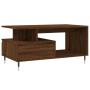 Mesa de centro madera contrachapada roble marrón 90x49x45 cm de vidaXL, Mesas de centro - Ref: Foro24-831019, Precio: 66,76 €...