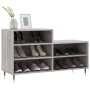 Mueble zapatero madera contrachapada gris Sonoma 102x36x60 cm de vidaXL, Zapateros y organizadores de calzado - Ref: Foro24-8...