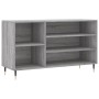 Mueble zapatero madera contrachapada gris Sonoma 102x36x60 cm de vidaXL, Zapateros y organizadores de calzado - Ref: Foro24-8...
