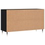 Mueble zapatero madera contrachapada negro 102x36x60 cm de vidaXL, Zapateros y organizadores de calzado - Ref: Foro24-831405,...