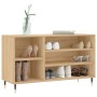 Mueble zapatero madera contrachapada roble Sonoma 102x36x60 cm de vidaXL, Zapateros y organizadores de calzado - Ref: Foro24-...