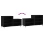 Mueble zapatero madera contrachapada negro 102x36x60 cm de vidaXL, Zapateros y organizadores de calzado - Ref: Foro24-831381,...