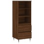 Aparador alto madera contrachapada roble marrón 40x36x110 cm de vidaXL, Aparadores - Ref: Foro24-831507, Precio: 65,84 €, Des...