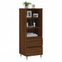 Aparador alto madera contrachapada roble marrón 40x36x110 cm de vidaXL, Aparadores - Ref: Foro24-831507, Precio: 65,84 €, Des...