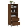 Aparador alto madera contrachapada roble marrón 40x36x110 cm de vidaXL, Aparadores - Ref: Foro24-831507, Precio: 65,84 €, Des...