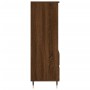 Aparador alto madera contrachapada roble marrón 40x36x110 cm de vidaXL, Aparadores - Ref: Foro24-831507, Precio: 65,84 €, Des...
