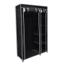 Armario plegable 110x45x175 cm negro de vidaXL, Armarios roperos - Ref: Foro24-60719, Precio: 46,62 €, Descuento: %