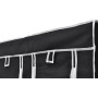 Armario plegable 110x45x175 cm negro de vidaXL, Armarios roperos - Ref: Foro24-60719, Precio: 46,62 €, Descuento: %