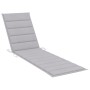 Tumbonas 2 unidadesds madera maciza de teca con cojín gris de vidaXL, Tumbonas - Ref: Foro24-3073187, Precio: 538,46 €, Descu...