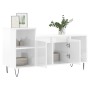 Mueble de TV madera contrachapada blanco brillo 100x35x55 cm de vidaXL, Muebles TV - Ref: Foro24-831318, Precio: 64,09 €, Des...