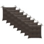 Sillas de jardín 8 uds madera de teca con cojines gris taupe de vidaXL, Sillas de jardín - Ref: Foro24-3072940, Precio: 511,2...