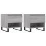 Coffee tables 2 pcs Sonoma gray engineered wood 50x46x50 cm by vidaXL, Coffee table - Ref: Foro24-830937, Price: 73,39 €, Dis...