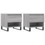 Mesas de centro 2 uds madera ingeniería gris Sonoma 50x46x50 cm de vidaXL, Mesas de centro - Ref: Foro24-830937, Precio: 74,0...