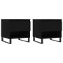 Mesas de centro 2 uds madera de ingeniería negro 50x46x50 cm de vidaXL, Mesas de centro - Ref: Foro24-830927, Precio: 74,16 €...