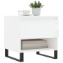 Mesas centro 2 uds madera ingeniería blanco brillo 50x46x50 cm de vidaXL, Mesas de centro - Ref: Foro24-830929, Precio: 78,71...