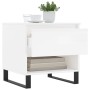 Mesas centro 2 uds madera ingeniería blanco brillo 50x46x50 cm de vidaXL, Mesas de centro - Ref: Foro24-830929, Precio: 78,71...