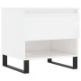 Mesas centro 2 uds madera ingeniería blanco brillo 50x46x50 cm de vidaXL, Mesas de centro - Ref: Foro24-830929, Precio: 78,71...