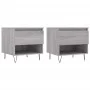 Mesas de centro 2 uds madera ingeniería gris Sonoma 50x46x50 cm de vidaXL, Mesas de centro - Ref: Foro24-830921, Precio: 62,9...