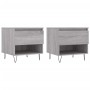 Mesas de centro 2 uds madera ingeniería gris Sonoma 50x46x50 cm de vidaXL, Mesas de centro - Ref: Foro24-830921, Precio: 63,4...