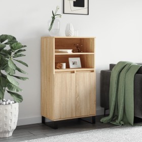Aparador alto madera contrachapada color roble 60x36x110 cm de vidaXL, Aparadores - Ref: Foro24-831495, Precio: 94,60 €, Desc...