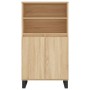 Aparador alto madera contrachapada color roble 60x36x110 cm de vidaXL, Aparadores - Ref: Foro24-831495, Precio: 94,60 €, Desc...