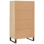 Aparador alto madera contrachapada color roble 60x36x110 cm de vidaXL, Aparadores - Ref: Foro24-831495, Precio: 94,60 €, Desc...