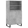 Aparador alto madera contrachapada gris hormigón 60x36x110 cm de vidaXL, Aparadores - Ref: Foro24-831496, Precio: 81,52 €, De...