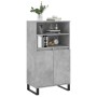 Aparador alto madera contrachapada gris hormigón 60x36x110 cm de vidaXL, Aparadores - Ref: Foro24-831496, Precio: 81,52 €, De...