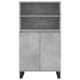 Aparador alto madera contrachapada gris hormigón 60x36x110 cm de vidaXL, Aparadores - Ref: Foro24-831496, Precio: 81,52 €, De...