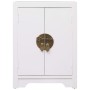 Mesita de noche madera de Paulownia blanco 38x28x52 cm de vidaXL, Mesitas de noche - Ref: Foro24-284073, Precio: 118,36 €, De...