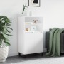 Aparador alto madera contrachapada blanco 60x36x110 cm de vidaXL, Aparadores - Ref: Foro24-831492, Precio: 94,03 €, Descuento: %