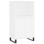 Aparador alto madera contrachapada blanco 60x36x110 cm de vidaXL, Aparadores - Ref: Foro24-831492, Precio: 94,03 €, Descuento: %