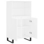 Aparador alto madera contrachapada blanco 60x36x110 cm de vidaXL, Aparadores - Ref: Foro24-831492, Precio: 94,03 €, Descuento: %