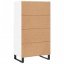 Aparador alto madera contrachapada blanco 60x36x110 cm de vidaXL, Aparadores - Ref: Foro24-831492, Precio: 94,03 €, Descuento: %