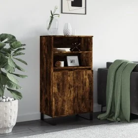 Aparador alto madera contrachapada roble ahumado 60x36x110 cm de vidaXL, Aparadores - Ref: Foro24-831497, Precio: 83,83 €, De...
