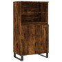 Aparador alto madera contrachapada roble ahumado 60x36x110 cm de vidaXL, Aparadores - Ref: Foro24-831497, Precio: 85,21 €, De...