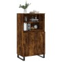 Aparador alto madera contrachapada roble ahumado 60x36x110 cm de vidaXL, Aparadores - Ref: Foro24-831497, Precio: 85,21 €, De...