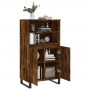Aparador alto madera contrachapada roble ahumado 60x36x110 cm de vidaXL, Aparadores - Ref: Foro24-831497, Precio: 85,21 €, De...