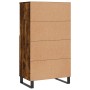 Aparador alto madera contrachapada roble ahumado 60x36x110 cm de vidaXL, Aparadores - Ref: Foro24-831497, Precio: 85,21 €, De...