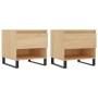 Mesas de centro 2 uds madera ingeniería roble Sonoma 50x46x50cm de vidaXL, Mesas de centro - Ref: Foro24-830931, Precio: 71,6...