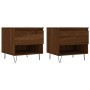 Mesas de centro 2 uds madera ingeniería roble marrón 50x46x50cm de vidaXL, Mesas de centro - Ref: Foro24-830923, Precio: 63,7...