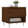 Mesas de centro 2 uds madera ingeniería roble marrón 50x46x50cm de vidaXL, Mesas de centro - Ref: Foro24-830923, Precio: 63,7...